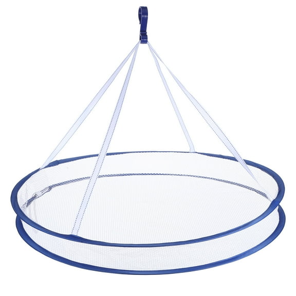 STRANDCHIC Foldable White Mesh Sweater Drying Rack for Home with Quick Drying Air Circulation Design