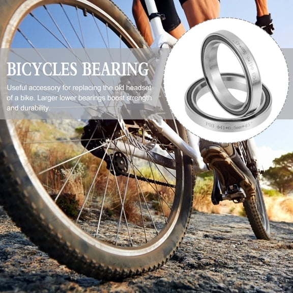 STRANDCHIC Bike Headset Bearings 2pcs Made of Bearing Steel for Smooth Replacement