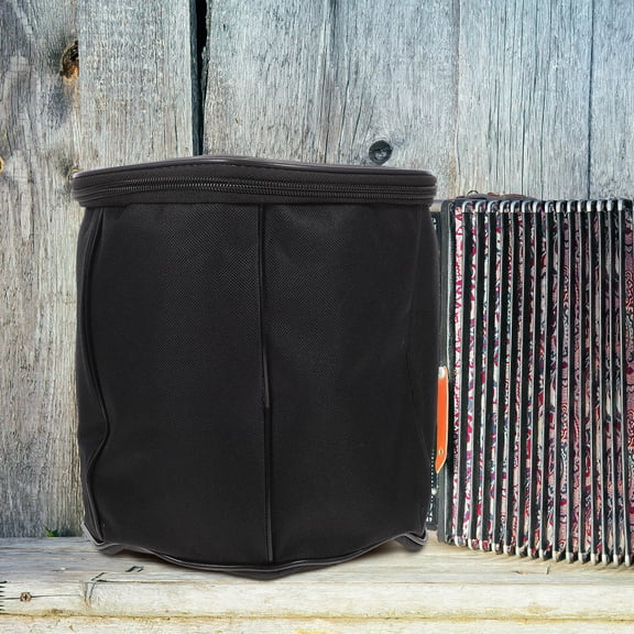 STRANDCHIC Accordion Carrying Case Black Oxford Cloth with Thick Lining Comfortable Handle for Music Storage