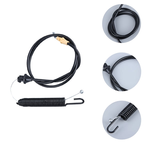 STRANDCHIC Durable Black Lawn Tractor Clutch Cable for Easy Installation and Replacement 100% Steel Rubber ABS