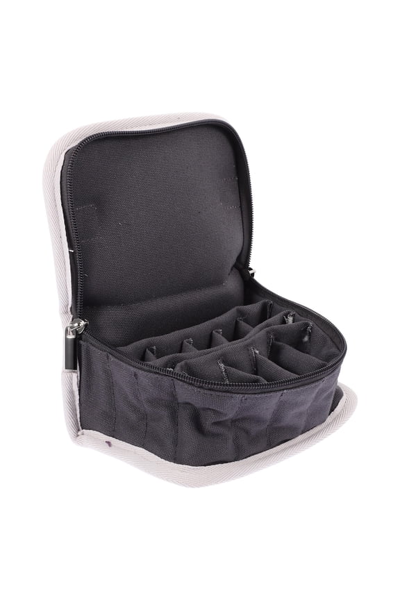 Essential Oil Bottle Case Essential Oil Bottle Bag Grey Cotton Cloth 1Pack