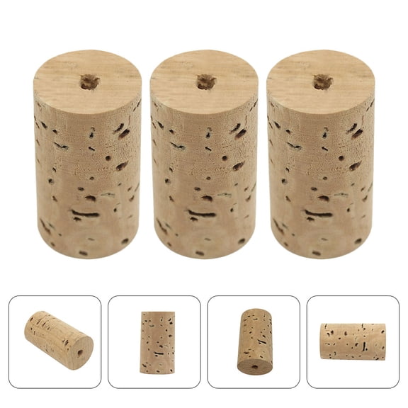 STRANDCHIC Khaki Synthetic Flute Cork Plugs 3-Piece Set for Easy Repair and Replacement