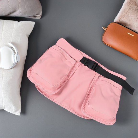 STRANDCHIC Durable Pink MultiPocket Waist Pack for Women's Outdoor Activities Adjustable Strap Lightweight Polyester