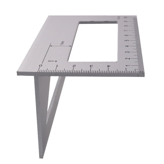 STRANDCHIC Aluminum Alloy Woodworking Scribing Ruler for Projects and Precise Measurements