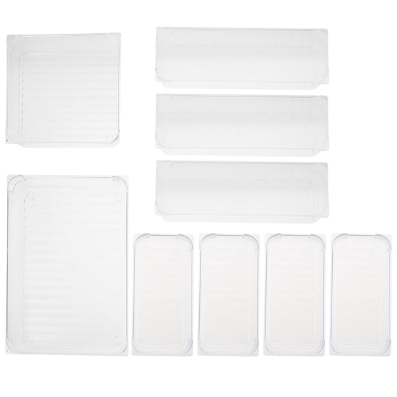STRANDCHIC 1Set Clear Acrylic Drawer Dividers for Closet Storage and Sundries Sorting