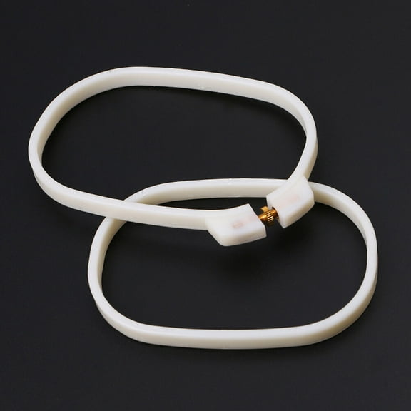 STRANDCHIC Beige Embroidery Frame Smooth ABS Plastic Hoop for Cross and Embroidery Projects