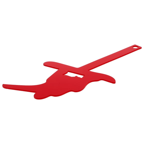 STRANDCHIC Red Acrylic Skiing Dog Mailbox Flag Unique Wall Mount Decorative Replacement Flag