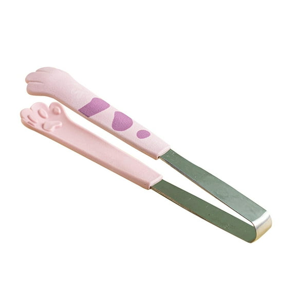 STRANDCHIC Stainless Steel Food Tongs Design Pink 1Pack