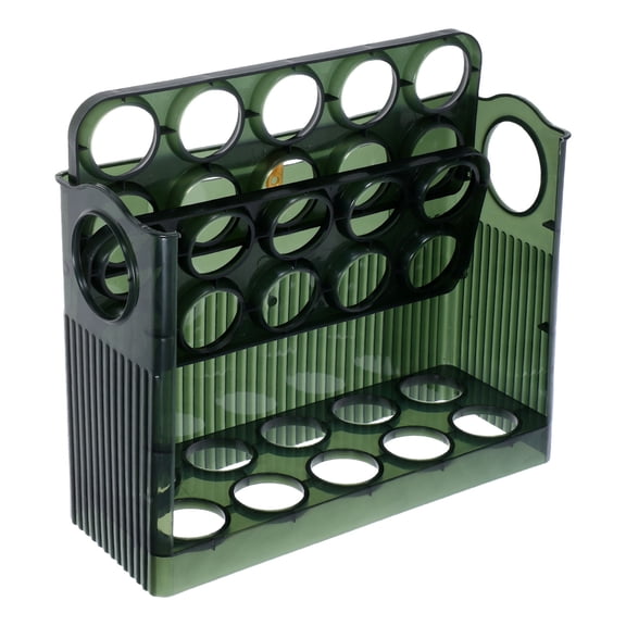 STRANDCHIC Dark Green Plastic Holder for Fridge, 1 Piece, Kitchen Refrigerator Storage Organizer