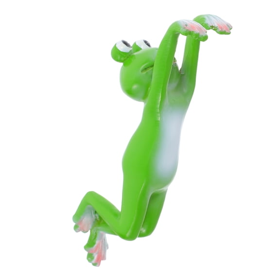 STRANDCHIC Frog Figurine for Planter Decoration, Outdoor Lawn Frog Statue, 1 Pack