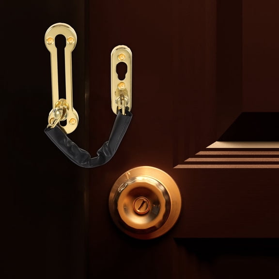 STRANDCHIC Heavy Duty Golden Stainless Steel Door Chain .5 Inch Security Latch for Home Safety and Antitheft