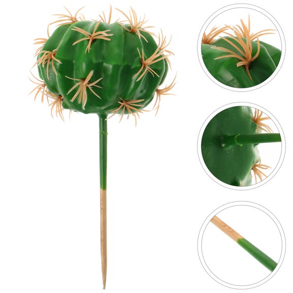 STRANDCHIC Green Artificial Tropical Plants Simulation Cactus for Lively Desktop Ornament
