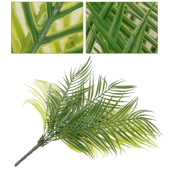 STRANDCHIC Green Hawaiian Scene Miniature Tree Plant Decor for Home Aquarium Office Plastic 1pc