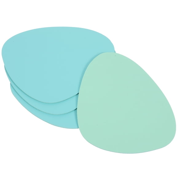 STRANDCHIC Green PVC Heat Insulation Cup Coasters, Nordic Design, Non-Slip, 4Pcs