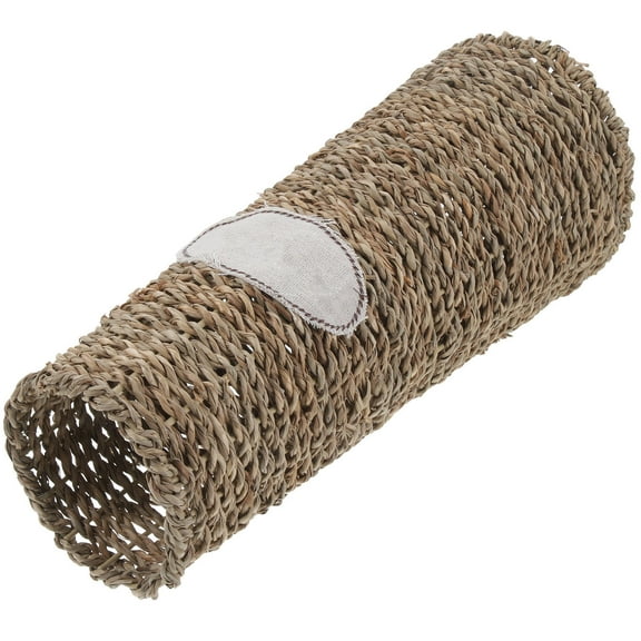 STRANDCHIC Handmade Brown Woven Vase Plastic Flower Pot Decorative Home Office Planter