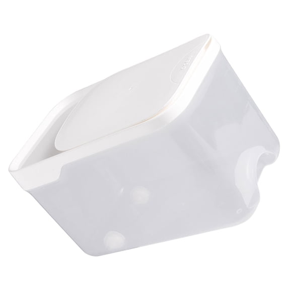 STRANDCHIC Home Rice Box Kitchen Storage Container White PP Dustproof 1Pack