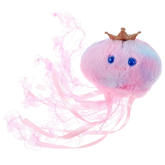 STRANDCHIC Pink Plush Key Ring Soft Animal Keychain for Bags and Backpacks