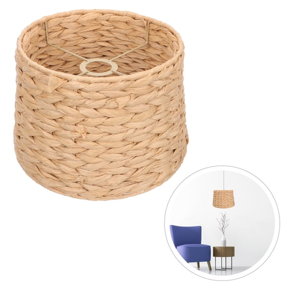 STRANDCHIC Woven Light Shades Ceiling Khaki Round 1Pcs 12x10in