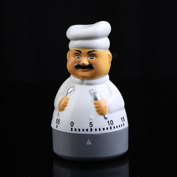 STRANDCHIC White Mechanical Kitchen Timer with Loud Alarm - Perfect for Cooking, Baking, and Effective Time Management
