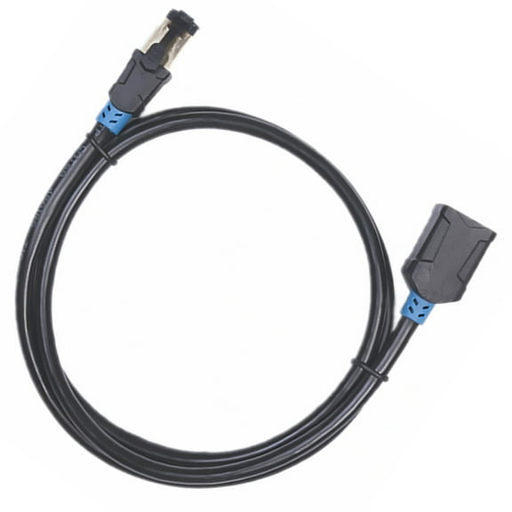 STRANDCHIC LAN Cable Extender Ethernet Extension Cable PVC Black 1Set for Televisions Back to School