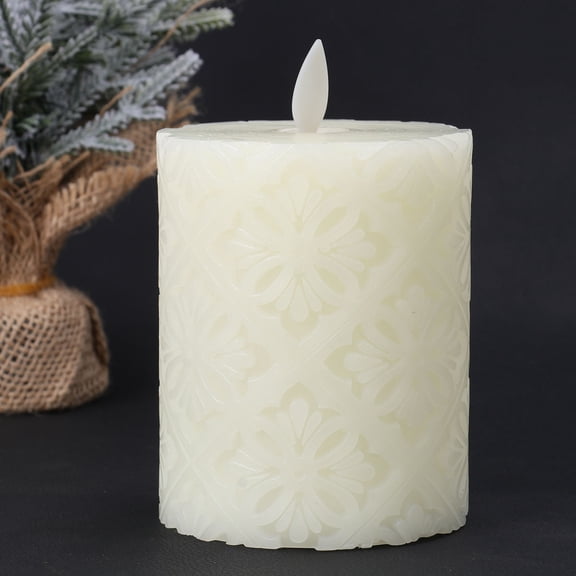 STRANDCHIC LED Candle Lamp in Light Yellow with Vivid Flat Mouth Design for Home and Garden Lighting