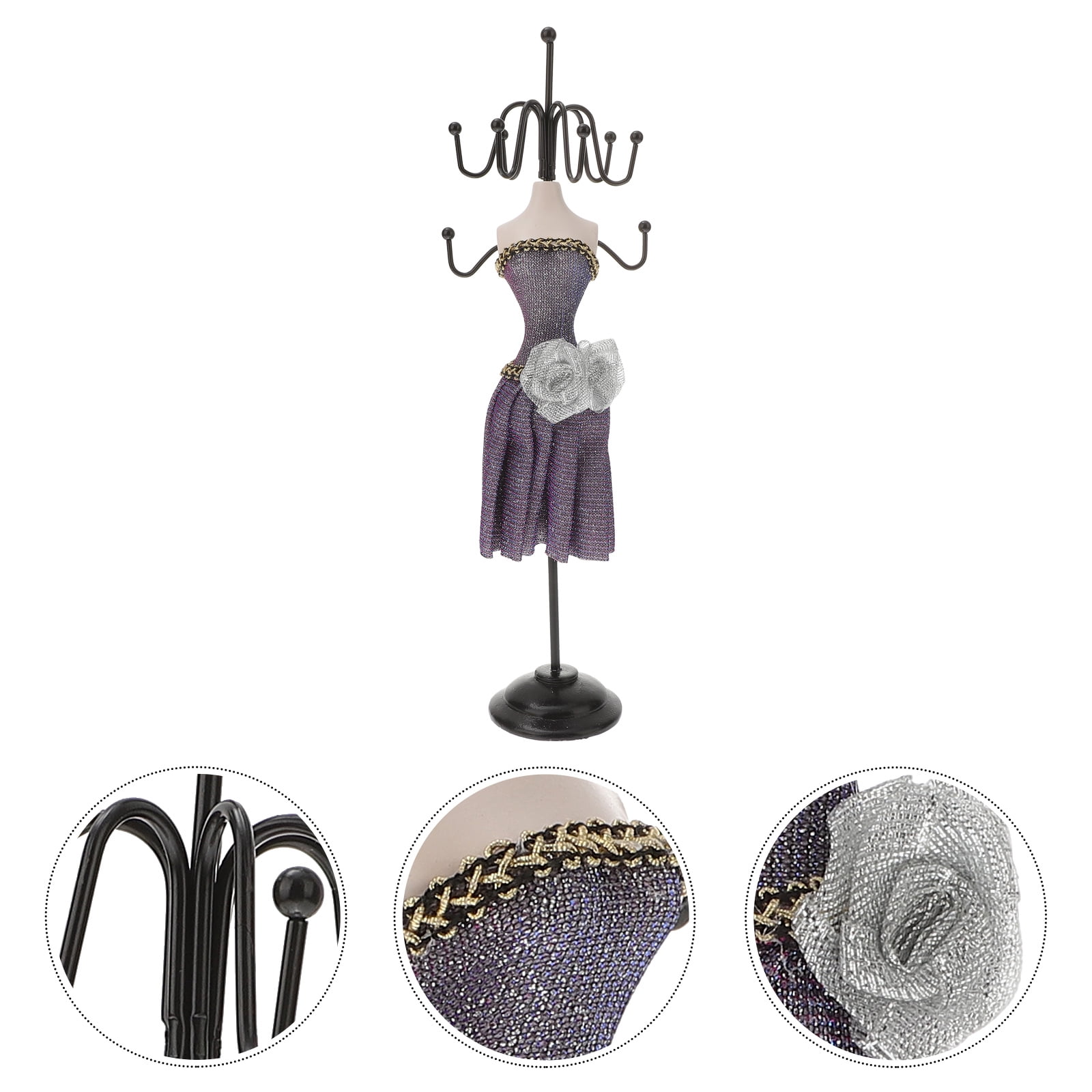 STRANDCHIC Lavender Model Shaped Jewelry Display Rack Iron Art for ...