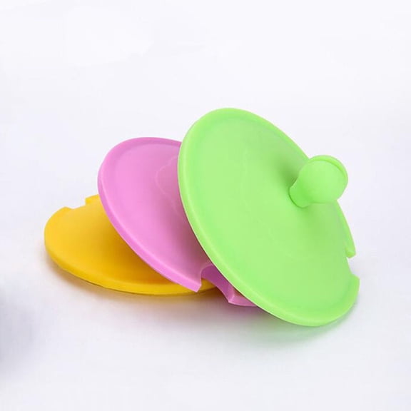 STRANDCHIC Silicone Leakproof Cup Lids Assorted Color for Home Use 10Pcs