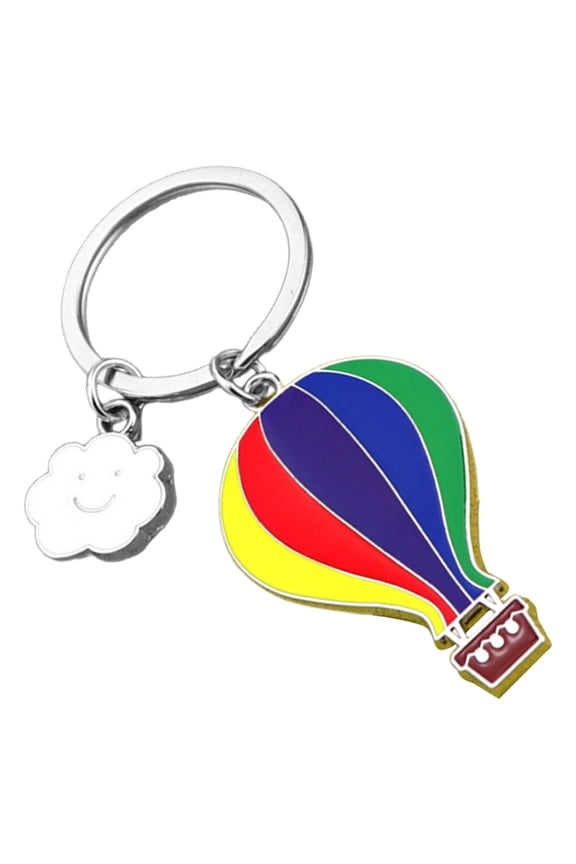 Lightweight Hot Air Balloon Pendant Metal Keychain Decorative Accessory for Backpack Bags