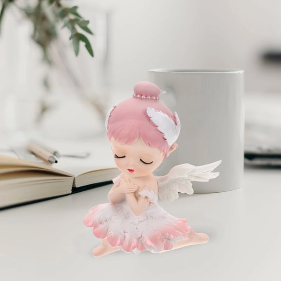STRANDCHIC Elegant Ballerina Cake Topper Resin Pink 1Pack