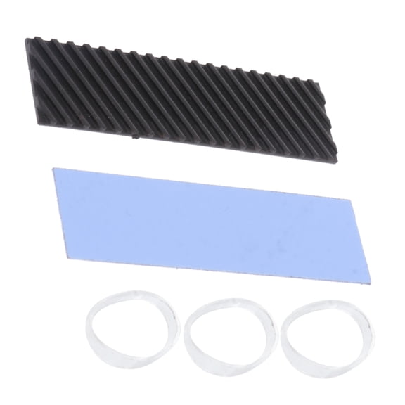 STRANDCHIC Black Metal SSD Heat Sink 2mm Diagonal Cooling Fan for High-Performance Computing 1 Set