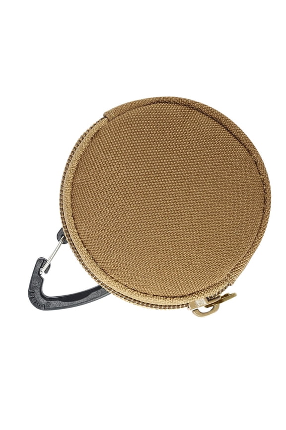 Back to School Multipurpose Cute Mini Bag Keychain Pouch In Khaki Nylon 1Set