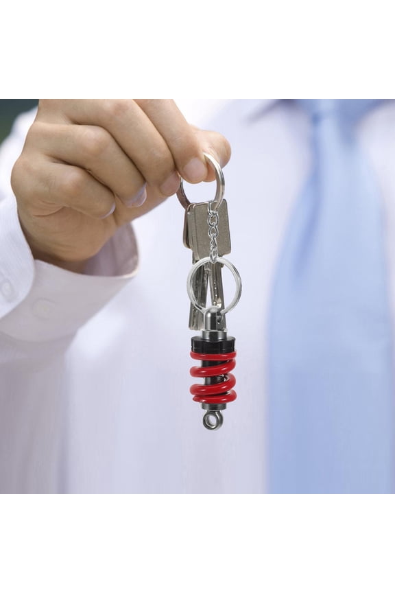 Multi Aluminum Alloy Motorcycle Keychain with Shock Absorber Design for Daily Use Men'ss Key Accessories