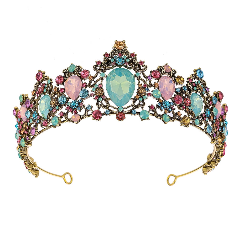 STRANDCHIC Multi Color Female Tiara Retro Crown Wedding  display picture 2
