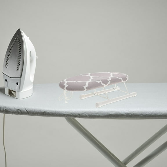 STRANDCHIC Multi Color Foldable Ironing Board for Home Use Tabletop Oval Panel with Stable Support