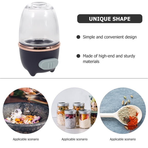 STRANDCHIC Compact Blue Seasoning Bottle for Kitchen Storage and Camping with Convenient Spice Pourer Design