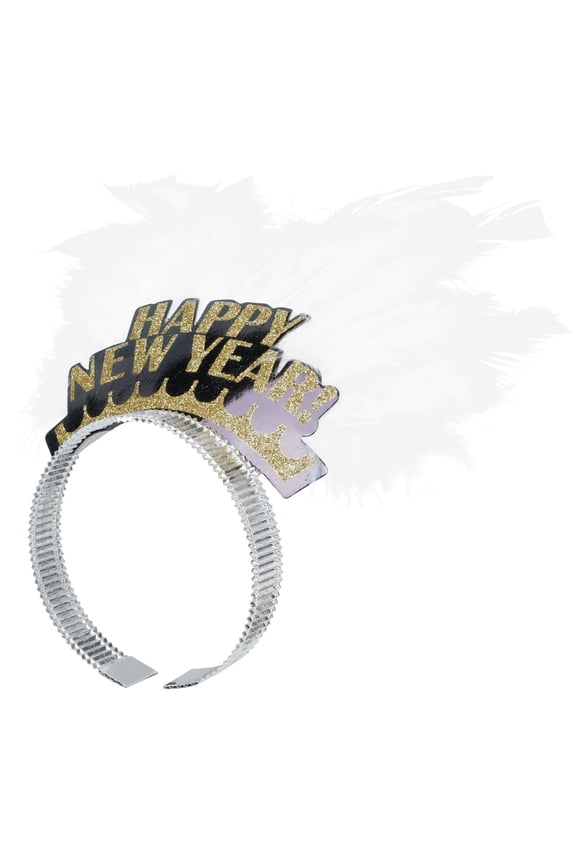 New Year Party Hair Accessory Assorted Color Plastic Paper Photo Prop for Girls 2Set