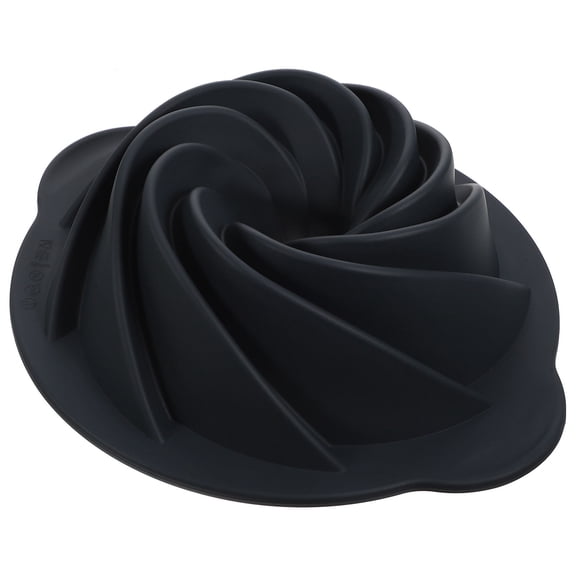 STRANDCHIC High Durability Dark Grey Silicone Cake Pan for Baking Cakes Puddings and Bread