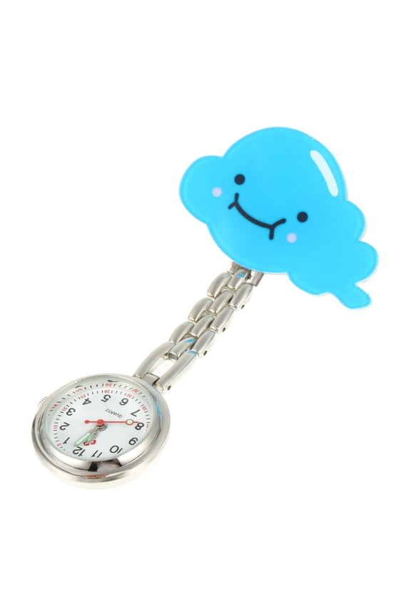 Watches For Woman Nurse Fob Watch Blue Glass Round Shape 1Pcs