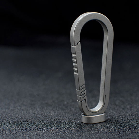 STRANDCHIC Outdoor Titanium Keychain, Grey, Belt Clip, Rust-Proof, Practical