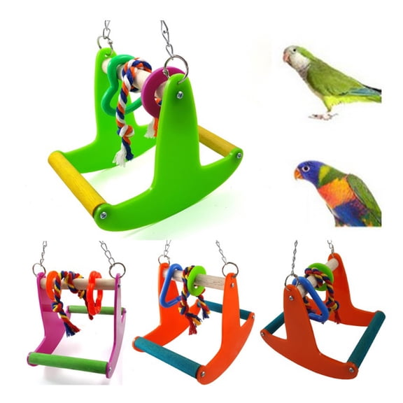 STRANDCHIC Parakeet Toy Seesaw Bird Swing Toy Plastic Multi 1Pcs