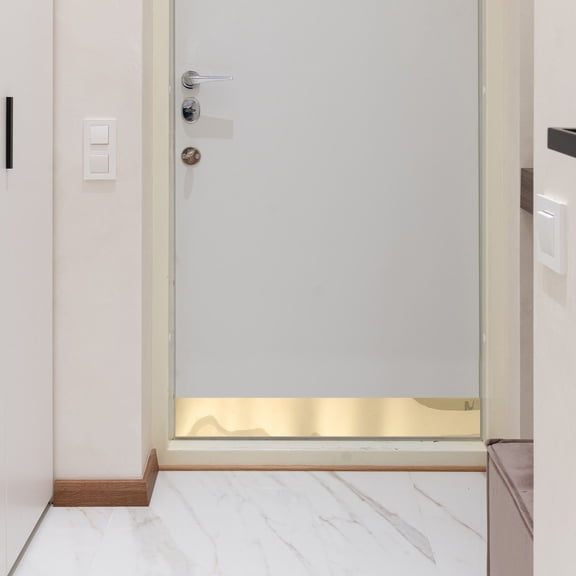 STRANDCHIC Metal Door Kick Plate - Peel & Stick Easy Installation, Gap Cover Protector for Doors