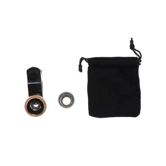 STRANDCHIC Wide Angle Lens for Smartphone with Metal Clip and Premium Optical Glass Golden