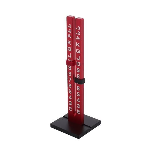 STRANDCHIC Red Aluminum Poker Score Keeper Tool for Card Games, Card Game Accessories, 1 Set