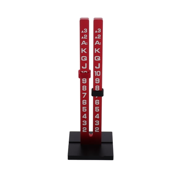 STRANDCHIC Red Aluminum Poker Score Keeper Tool for Card Games, Card Game Accessories, 1 Set