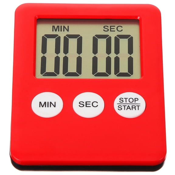 STRANDCHIC Portable Red Kitchen Timer Plastic Material Stylish Timer for Cooking Baking Eggs More