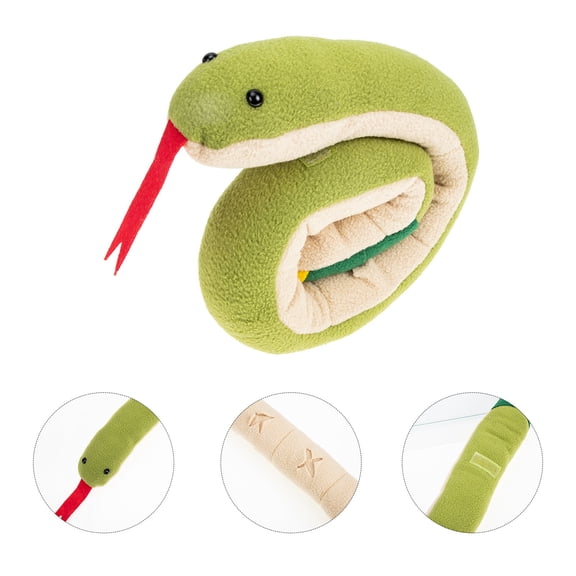 STRANDCHIC Portable Green Snuffle of Polar Fleece for Pet Treats and Training