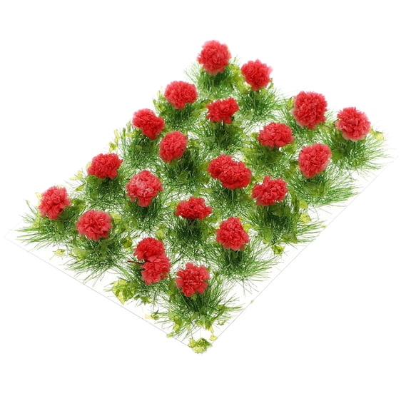 STRANDCHIC Realistic Red Nylon Artificial Flower for Micro Landscape DIY
