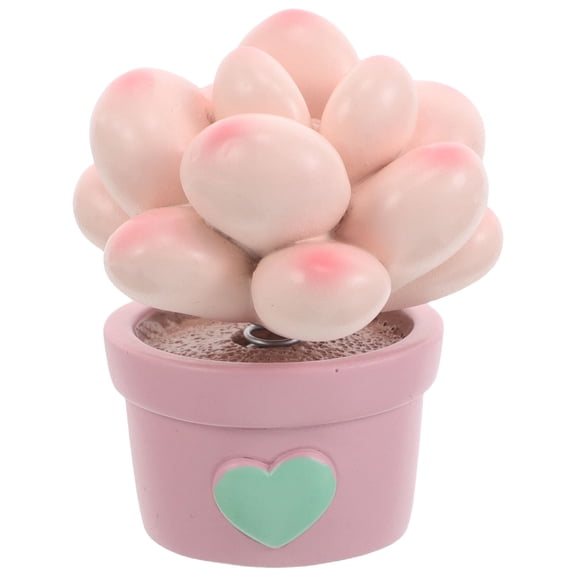 STRANDCHIC Car Dashboard Planter Small Statue Resin Pink 1Set