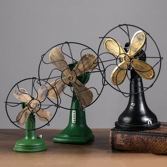 STRANDCHIC Retro Table Fan Shaped Ornament Unique Desktop Decoration Compact Adornment for Home Office Shop