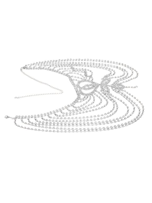 Rhinestone Chain for Women, Ethnic Style Multi Layer Forehead Hair Jewelry
